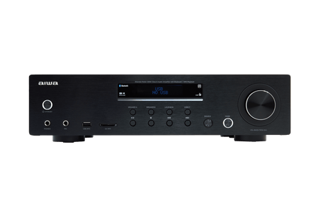 AIWA AMT-130 Vahvistin Musta – 120W, Bluetooth & Phono