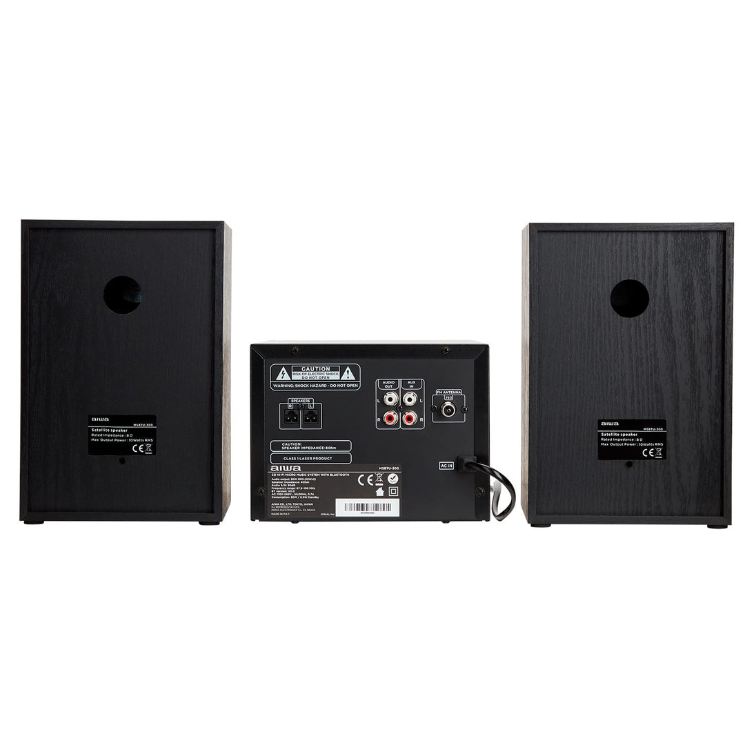 AIWA MCBT-350 Micro Hi-Fi -järjestelmä 20 W Bluetoothilla, CD:llä, FM:llä ja USB:llä