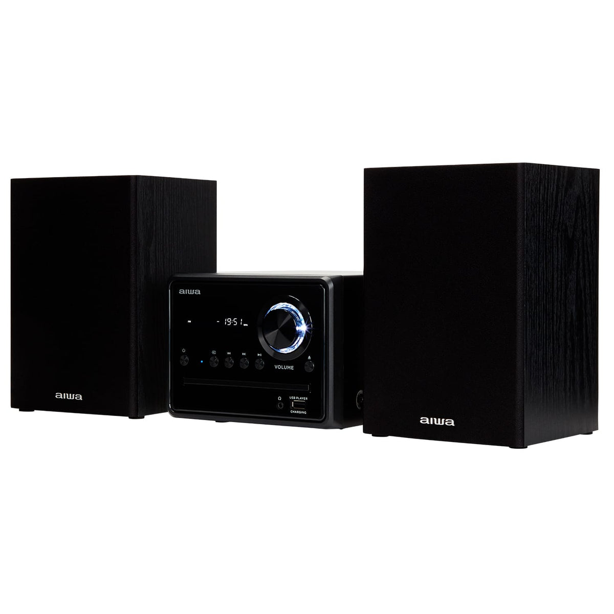AIWA MCBT-350 Micro Hi-Fi -järjestelmä 20 W Bluetoothilla, CD:llä, FM:llä ja USB:llä