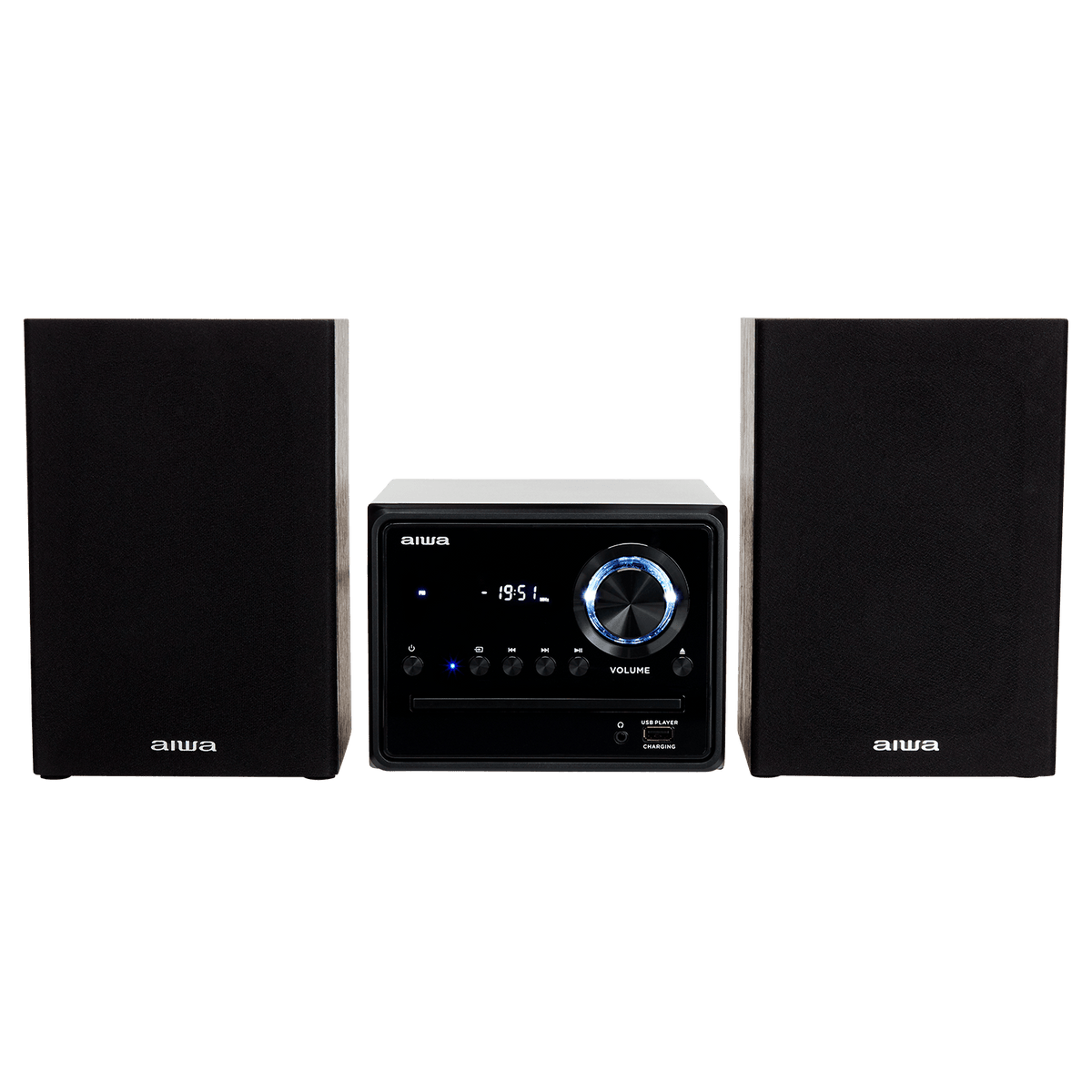 AIWA MCBT-350 Micro Hi-Fi -järjestelmä 20 W Bluetoothilla, CD:llä, FM:llä ja USB:llä