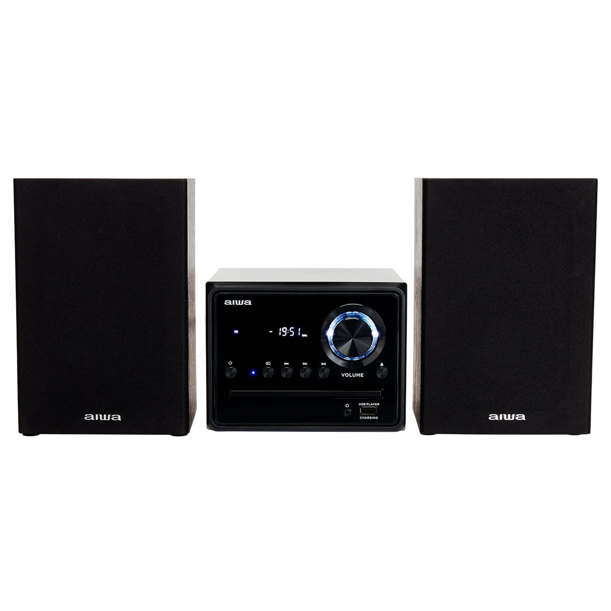AIWA MCBT-350 Micro Hi-Fi -järjestelmä 20 W Bluetoothilla, CD:llä, FM:llä ja USB:llä