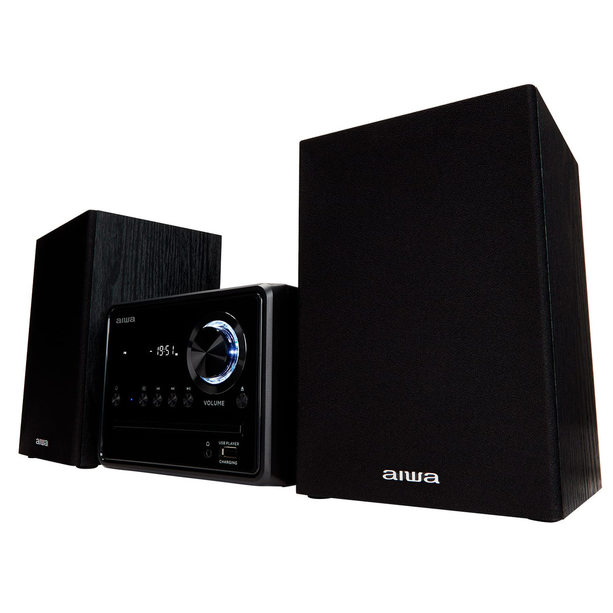 AIWA MCBT-350 Micro Hi-Fi -järjestelmä 20 W Bluetoothilla, CD:llä, FM:llä ja USB:llä