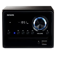 AIWA MCBT-350 Micro Hi-Fi -järjestelmä 20 W Bluetoothilla, CD:llä, FM:llä ja USB:llä