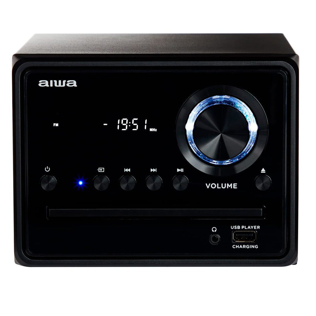 AIWA MCBT-350 Micro Hi-Fi -järjestelmä 20 W Bluetoothilla, CD:llä, FM:llä ja USB:llä