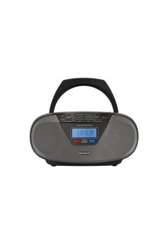 AIWA CDT-200 Boombox – CD, Bluetooth, USB & FM-radio, sort