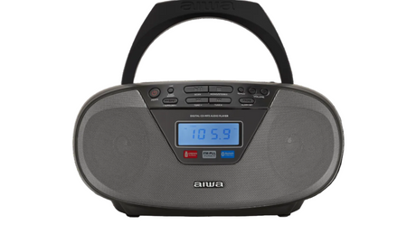 AIWA CDT-200 Boombox – CD, Bluetooth, USB & FM-radio, musta