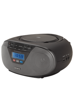 AIWA CDT-200 Boombox – CD, Bluetooth, USB & FM-radio, sort