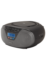 AIWA CDT-200 Boombox – CD, Bluetooth, USB & FM-radio, sort