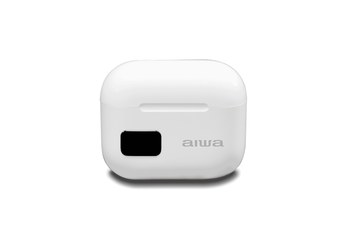 Aiwa ETWS-150WT Bluetooth-høretelefoner, hvid