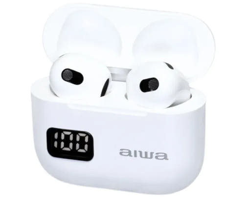 Aiwa ETWS-150WT Bluetooth-kuulokkeet, valkoinen