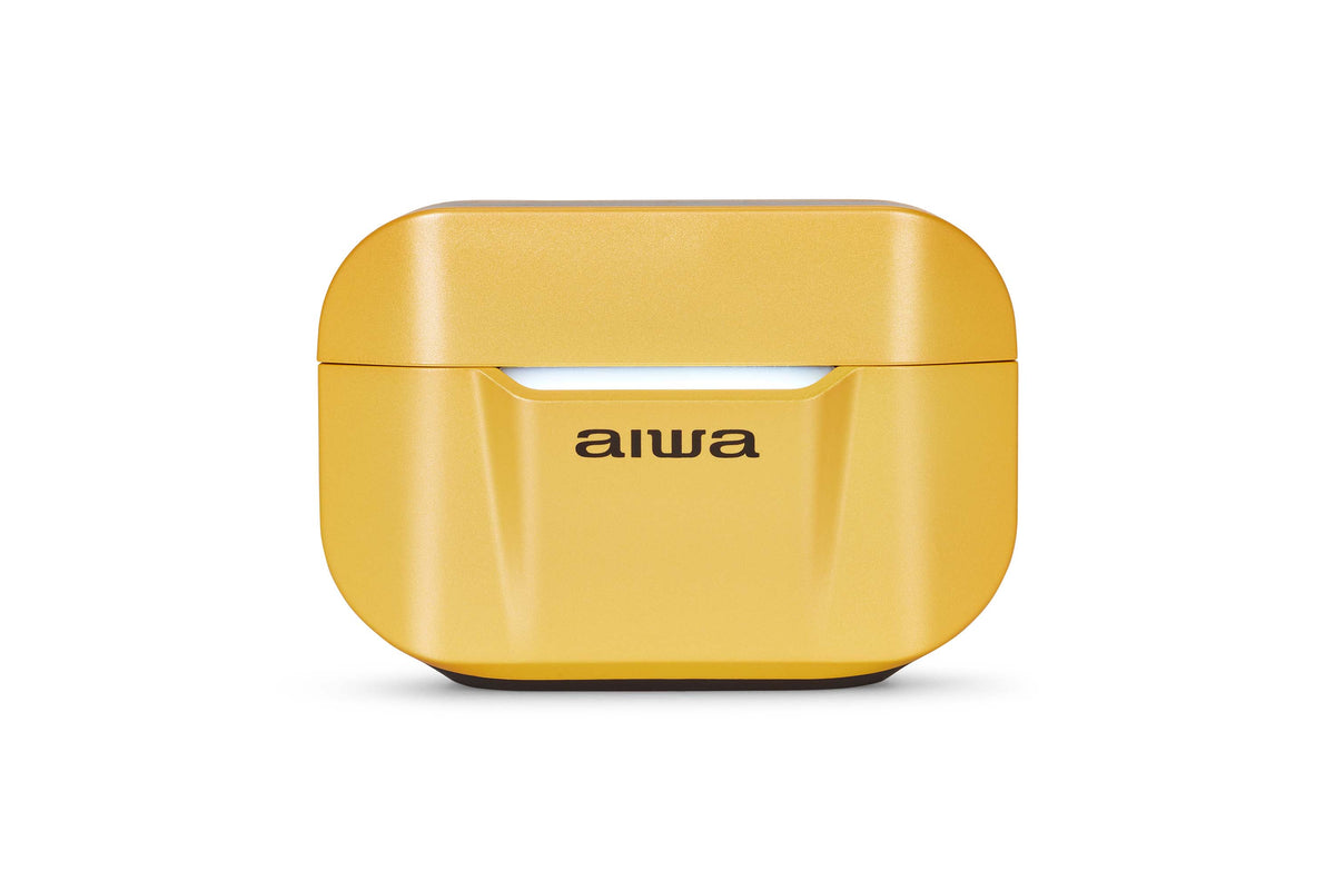 Aiwa ETWS-330YL TWS-nappikuulokkeet, keltaiset