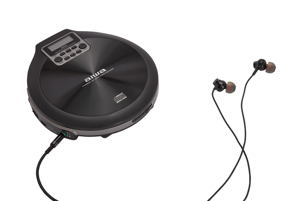 AIWA PCP-850 Bærbar CD-afspiller – MP3 & Anti-Shock, sort