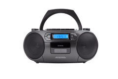 AIWA RC-250 Boombox – CD, kasetti, Bluetooth ja FM, musta