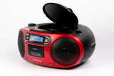 AIWA RC-250 Boombox – CD, Kassette, Bluetooth & FM, rød