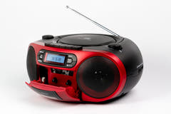 AIWA RC-250 Boombox – CD, Kassette, Bluetooth & FM, rød