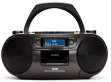 AIWA RC-300 Boombox med CD, Kassette, DAB+, Bluetooth og USB, Sort