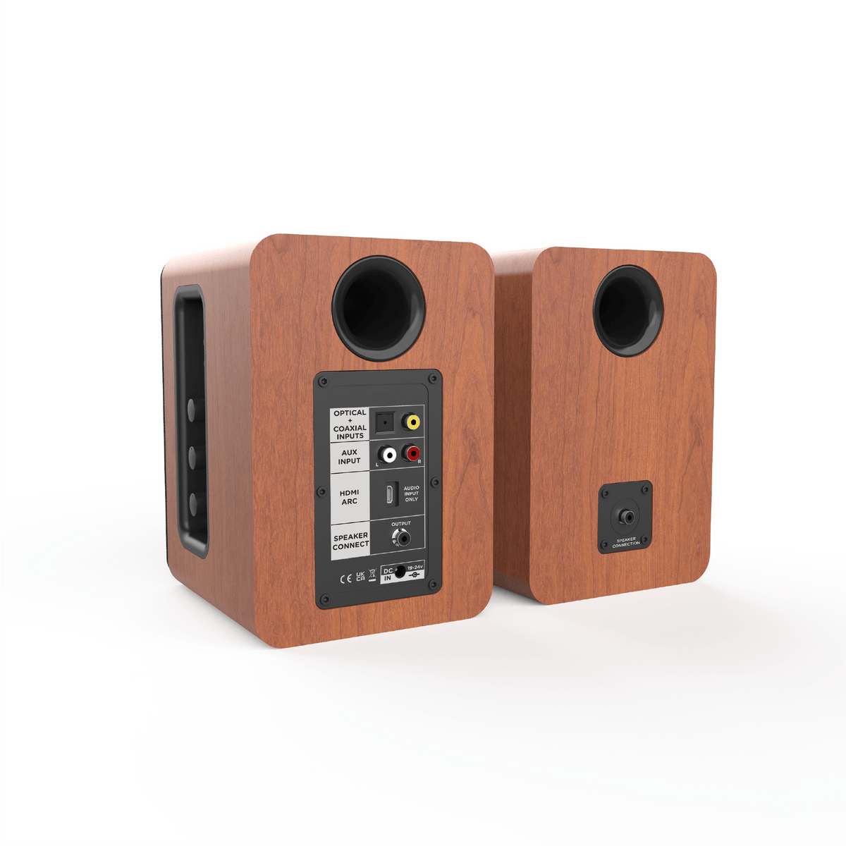 AIWA SPA-200 Aktive Bluetooth Højttalere, brun
