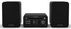 Pure Classic Stereo Mini Hi-Fi System – DAB+, CD, Bluetooth, 40W, Musta