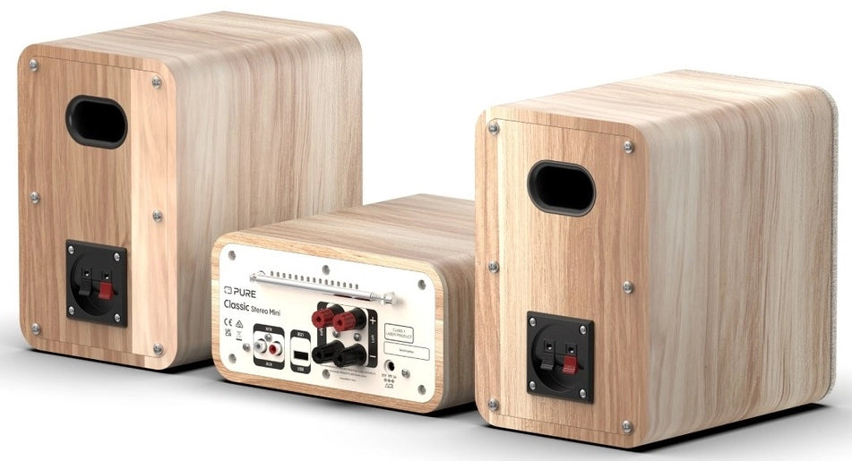 Pure Classic Stereo Mini Hi-Fi System – DAB+, CD, Bluetooth, 40W, tammipuu