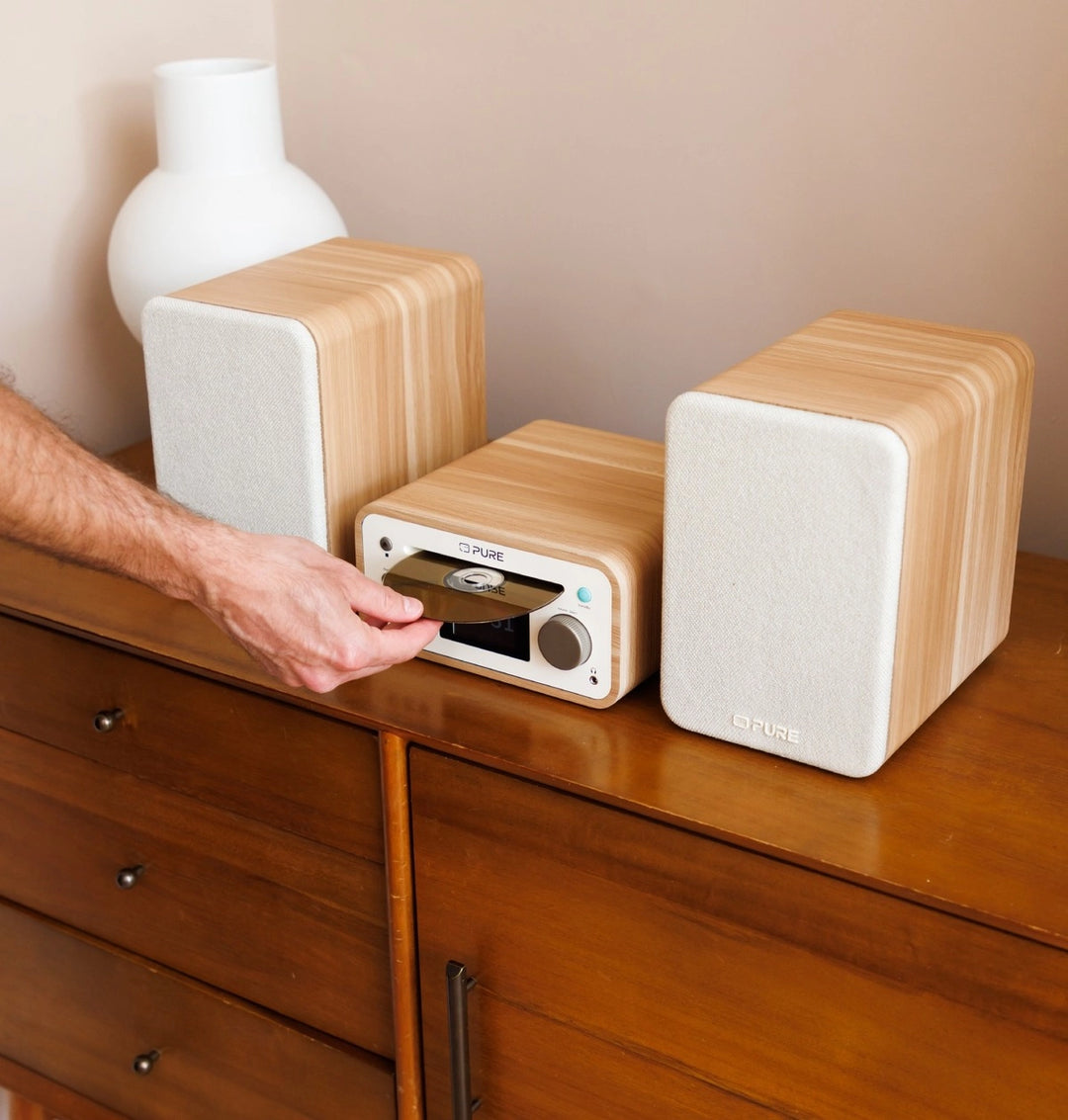 Pure Classic Stereo Mini Hi-Fi System – DAB+, CD, Bluetooth, 40W, tammipuu