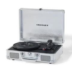 Crosley Cruiser Plus Levysoitin Kaksisuuntainen Bluetooth (hopea)