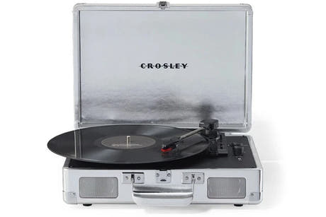 Crosley Cruiser Plus Levysoitin Kaksisuuntainen Bluetooth (Musta)