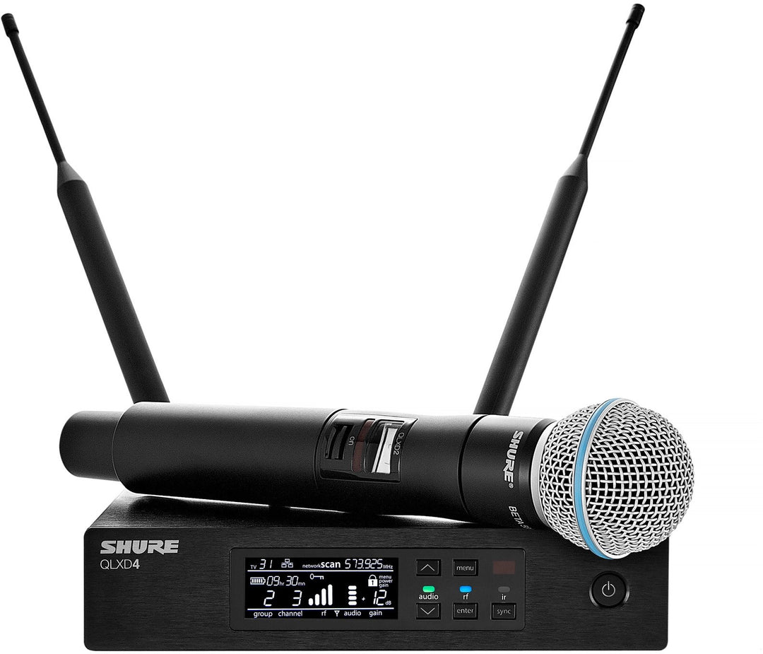 Shure QLXD24E/B58 K51 Käsimikrofoni Järjestelmä Beta58