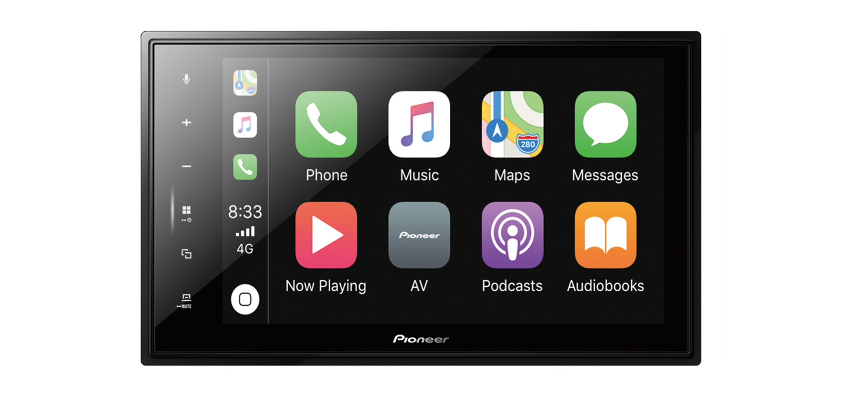 Pioneer SPH-EVO82DAB-Uni1-DIN Autostereot, joissa on Apple CarPlay , DAB ja Bluetooth
