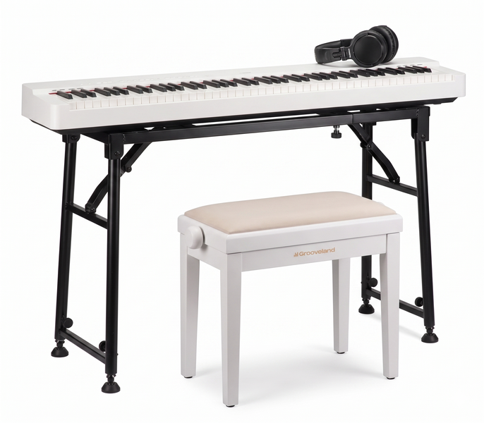 Yamaha P-225WH Aloituspaketti (Valkoinen)