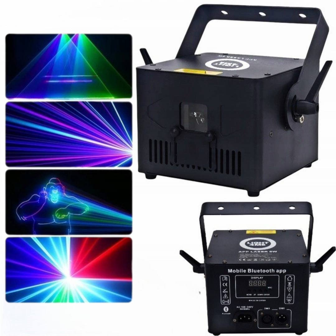 Light4Me 5 W laser RGB:llä ja sovellusohjauksella