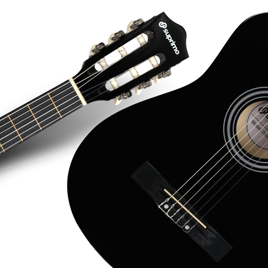 Suprimo CGS1 BK Klassisk Guitar 4/4 – Sort -> Suprimo CGS1 BK Klassinen Kitarat 4/4 – Sort