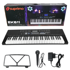 Suprimo EK611 Kosketinsoittimet 61 Tangenter, Sort