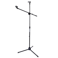 mikrotonit statiiv M1 med Boomarm til 2 mikrofoner – Sort