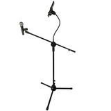 Mikrofonstativ med Boom Arm, Smartphoneholder og Gooseneck