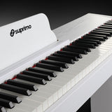 Suprimo SDP88 WH Digital Piano 88 med vægtede Tangenter, Hvid