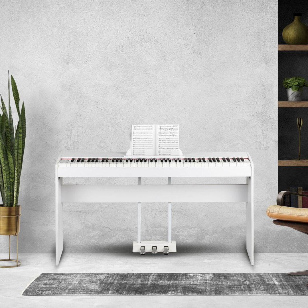 Suprimo SDP88 WH Digital Piano 88 med vægtede Tangenter, Hvid