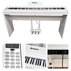 Suprimo SDP88 WH digitaalipiano, 88 painotettua kosketinta, valkoinen