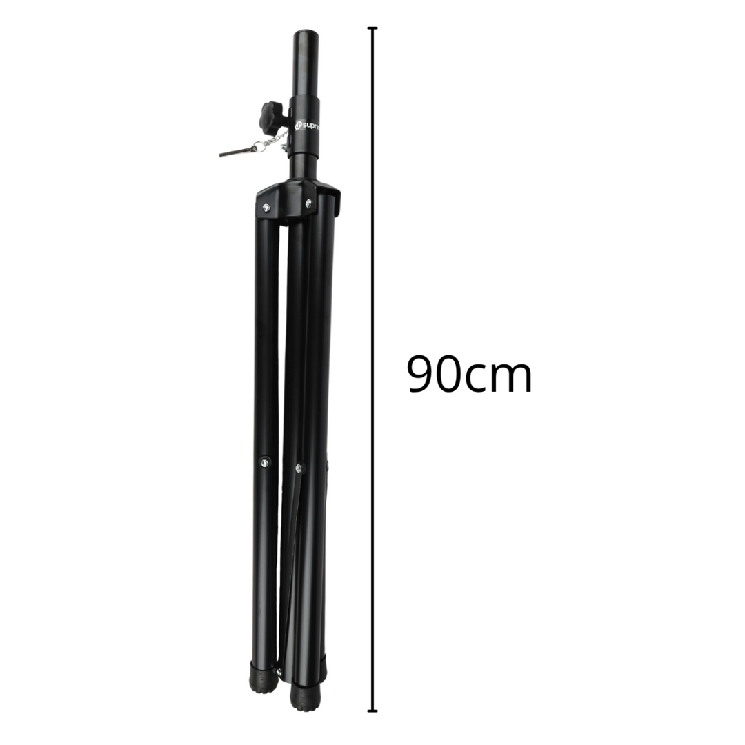 Kaiutinjalusta Tripod Musta turvatapilla