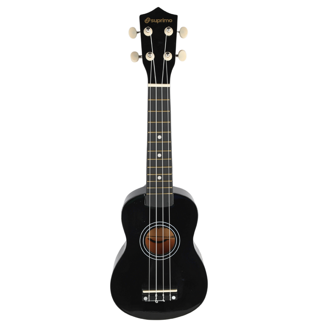 Soprano-ukulele, musta