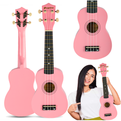 Soprano-ukulele, pinkki puu