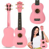 Sopran ukulele, pink træ