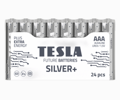 Tesla Silver+ AAA Alkaline Paristot (24 kpl)