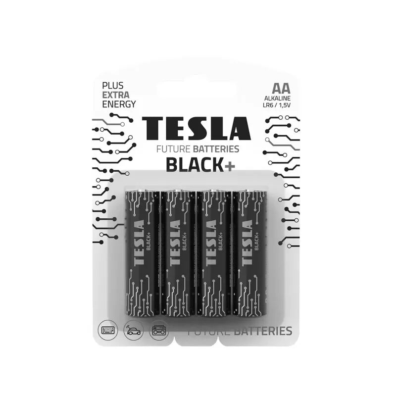 Tesla Black+ AA Paristot (4 kpl)