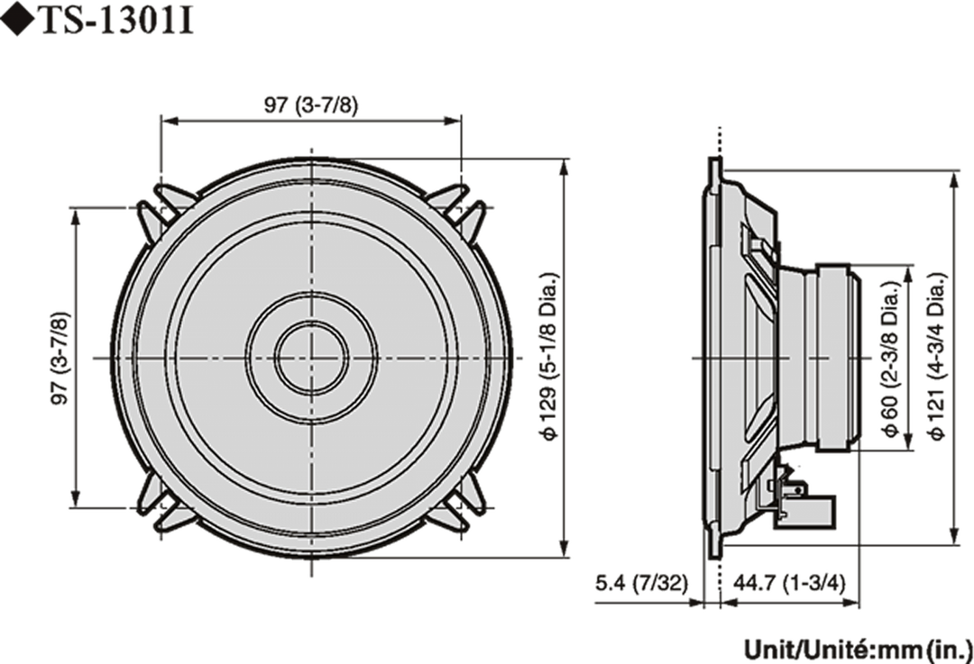 Pioneer TS-1301i Autokaiutin (13cm, 5,25")