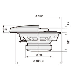 Pioneer TS-G1020F 2-tie Autokaiuttimet (10cm, 4")