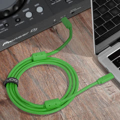 UDG Ultimate Kaapeli USB 3.2 C-C Vihreä Suora 1,5m