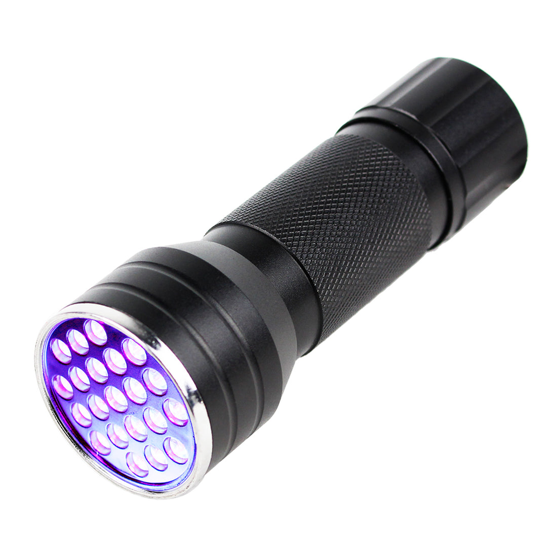 UV Taskulamppu 21 LED-diodilla