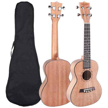 V-Tone UK23 Wood -ukulelet 23 laukulla ja tarvikkeilla