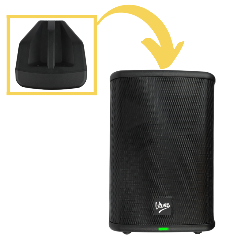 V-TONE ALPHA 8 aktiivikaiutin akulla