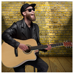 V-TONE VEAG1 CE NT Elektroakustinen kitarat 4/4 Dreadnought Cutaway – Natur